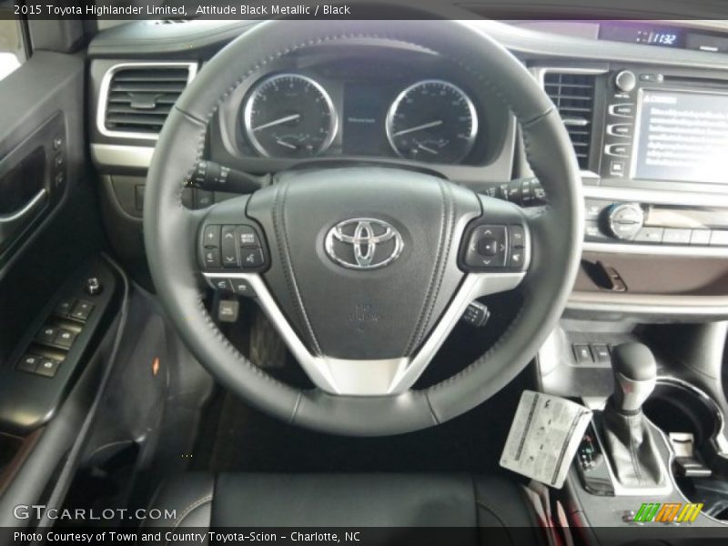 Attitude Black Metallic / Black 2015 Toyota Highlander Limited
