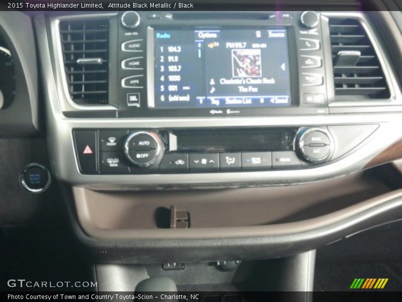 Attitude Black Metallic / Black 2015 Toyota Highlander Limited