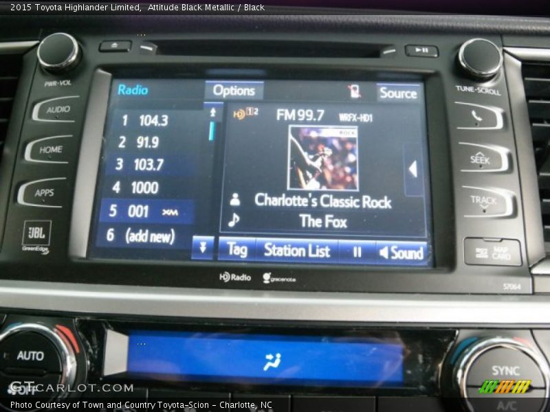 Attitude Black Metallic / Black 2015 Toyota Highlander Limited