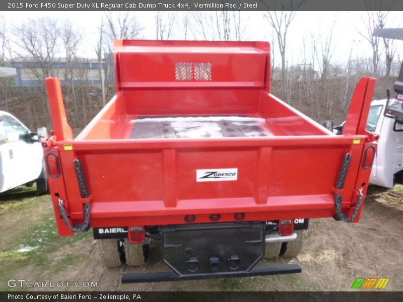 Vermillion Red / Steel 2015 Ford F450 Super Duty XL Regular Cab Dump Truck 4x4
