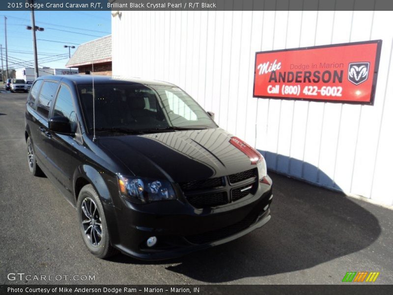 Brilliant Black Crystal Pearl / R/T Black 2015 Dodge Grand Caravan R/T