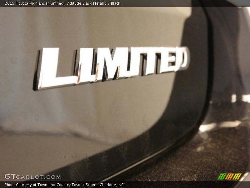 Attitude Black Metallic / Black 2015 Toyota Highlander Limited