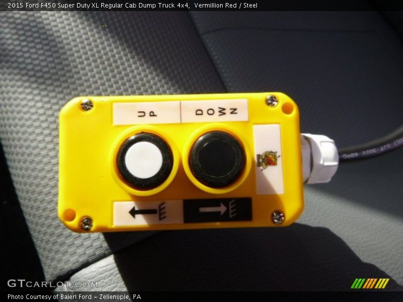 Vermillion Red / Steel 2015 Ford F450 Super Duty XL Regular Cab Dump Truck 4x4