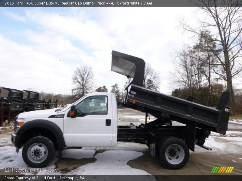 Oxford White / Steel 2015 Ford F450 Super Duty XL Regular Cab Dump Truck 4x4