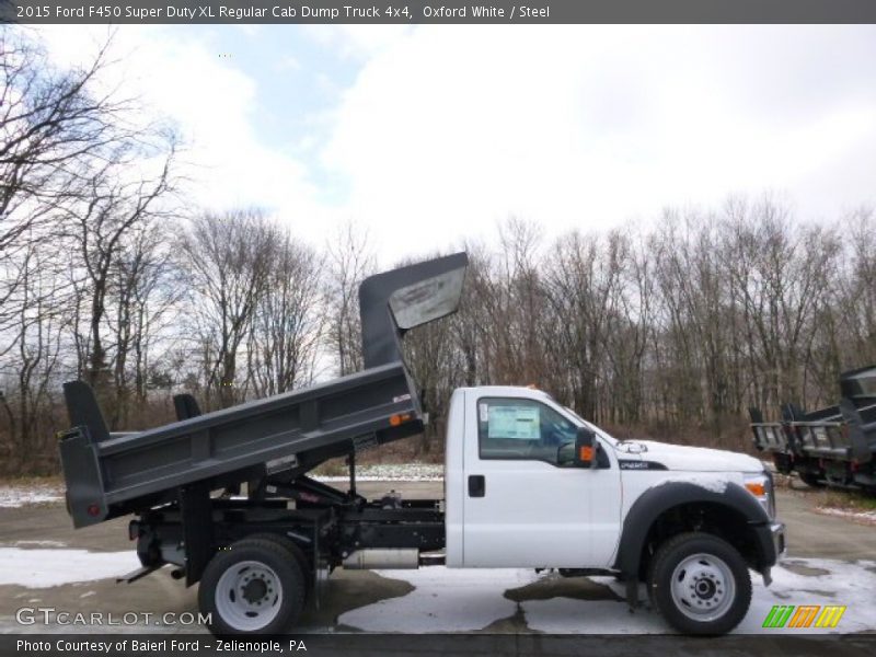 Oxford White / Steel 2015 Ford F450 Super Duty XL Regular Cab Dump Truck 4x4