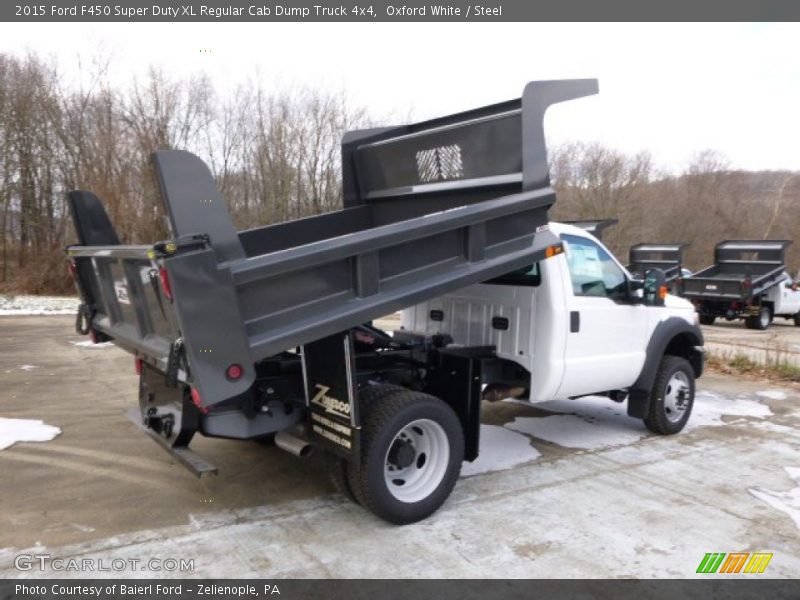 Oxford White / Steel 2015 Ford F450 Super Duty XL Regular Cab Dump Truck 4x4