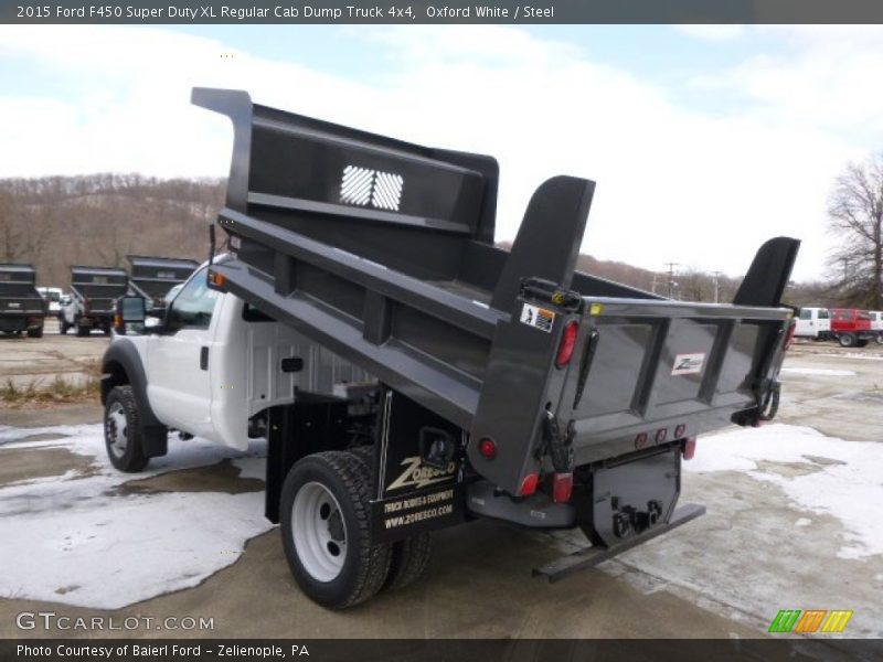 Oxford White / Steel 2015 Ford F450 Super Duty XL Regular Cab Dump Truck 4x4