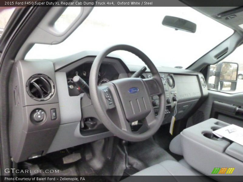 Oxford White / Steel 2015 Ford F450 Super Duty XL Regular Cab Dump Truck 4x4