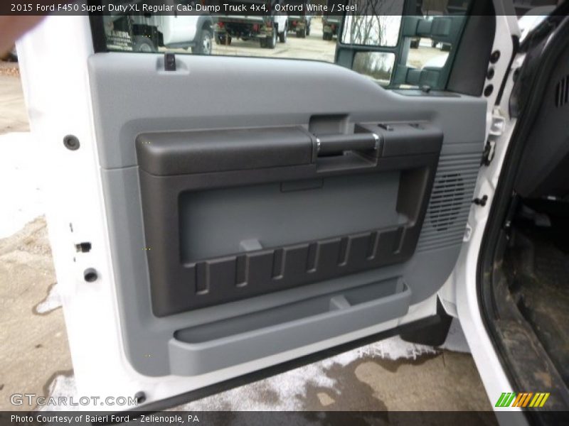 Oxford White / Steel 2015 Ford F450 Super Duty XL Regular Cab Dump Truck 4x4