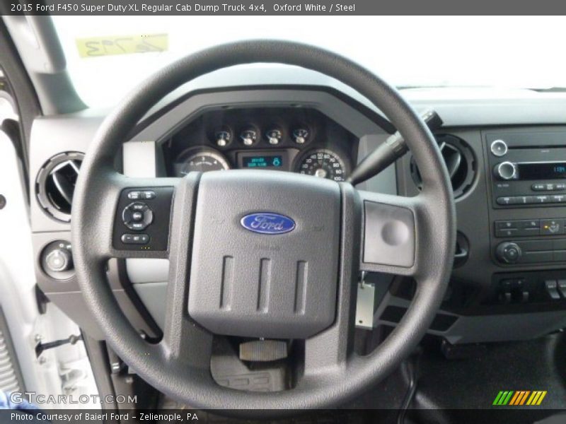 Oxford White / Steel 2015 Ford F450 Super Duty XL Regular Cab Dump Truck 4x4