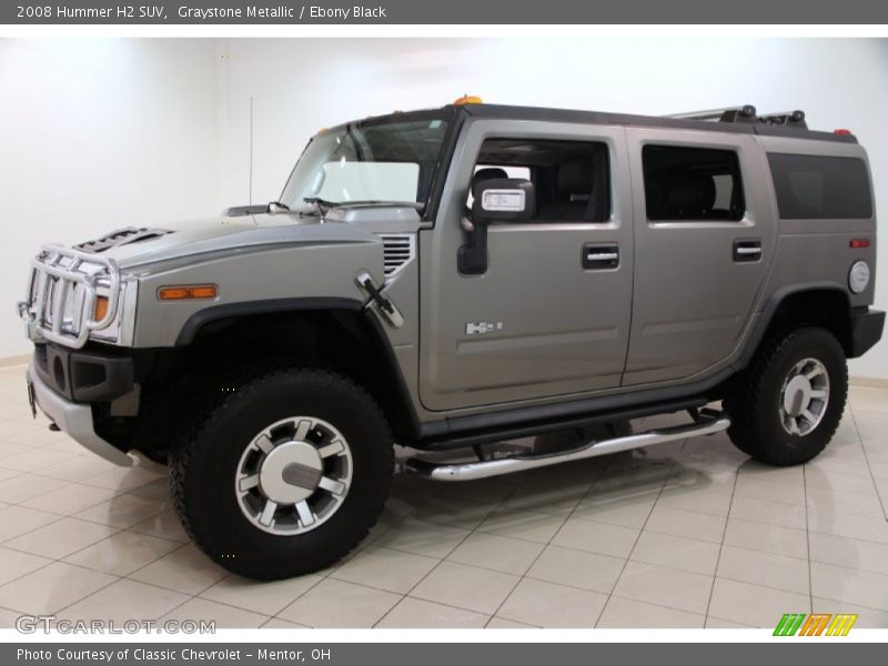 Graystone Metallic / Ebony Black 2008 Hummer H2 SUV