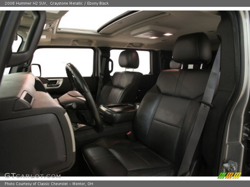 Graystone Metallic / Ebony Black 2008 Hummer H2 SUV