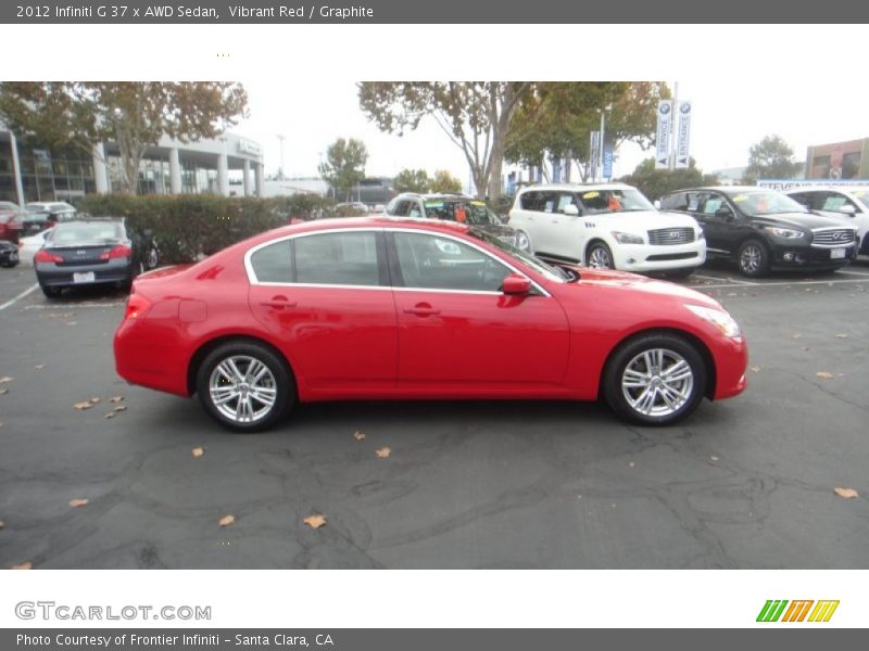 Vibrant Red / Graphite 2012 Infiniti G 37 x AWD Sedan