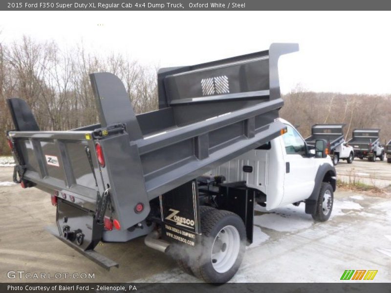 Oxford White / Steel 2015 Ford F350 Super Duty XL Regular Cab 4x4 Dump Truck
