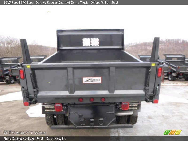 Oxford White / Steel 2015 Ford F350 Super Duty XL Regular Cab 4x4 Dump Truck