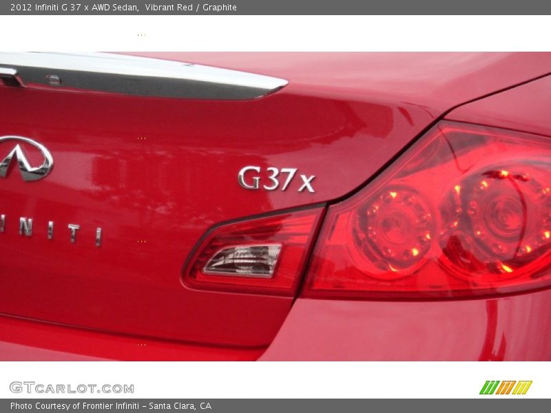 Vibrant Red / Graphite 2012 Infiniti G 37 x AWD Sedan