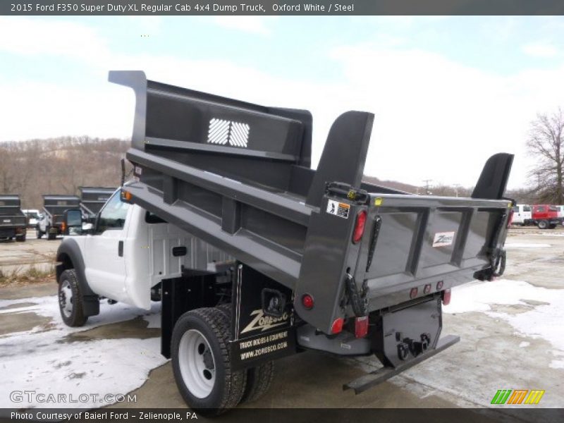 Oxford White / Steel 2015 Ford F350 Super Duty XL Regular Cab 4x4 Dump Truck