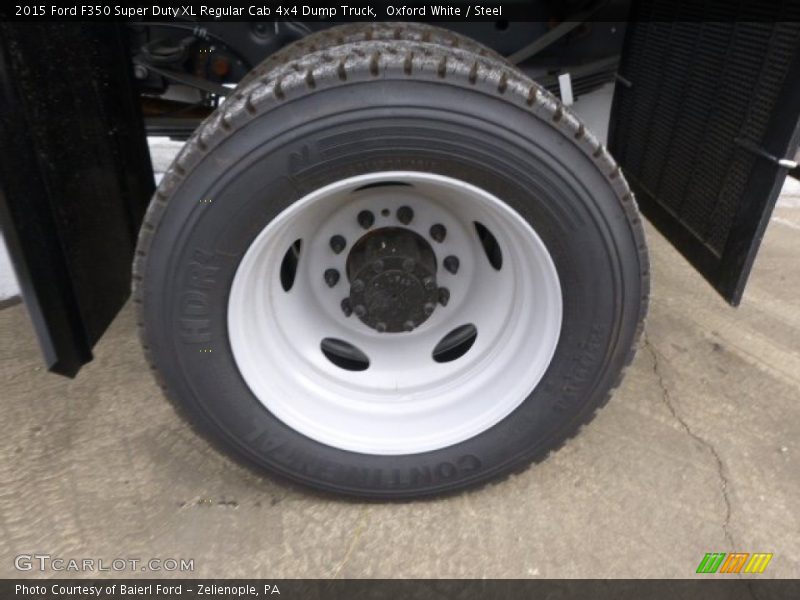 Oxford White / Steel 2015 Ford F350 Super Duty XL Regular Cab 4x4 Dump Truck
