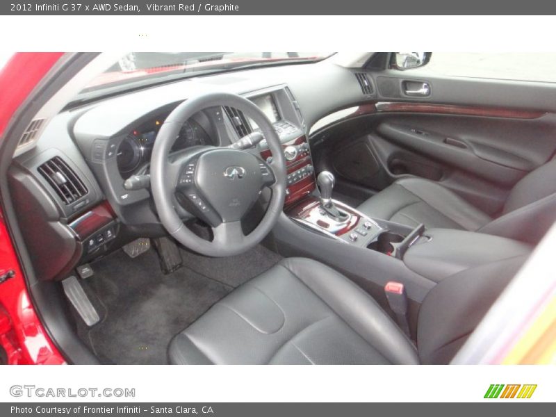 Vibrant Red / Graphite 2012 Infiniti G 37 x AWD Sedan