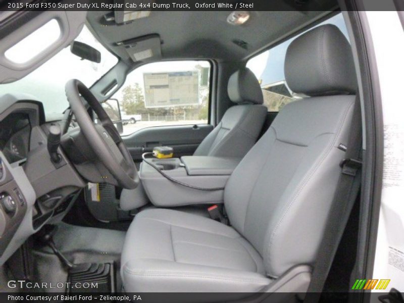 Oxford White / Steel 2015 Ford F350 Super Duty XL Regular Cab 4x4 Dump Truck