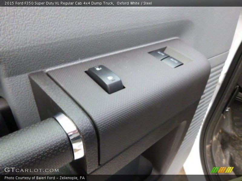Oxford White / Steel 2015 Ford F350 Super Duty XL Regular Cab 4x4 Dump Truck