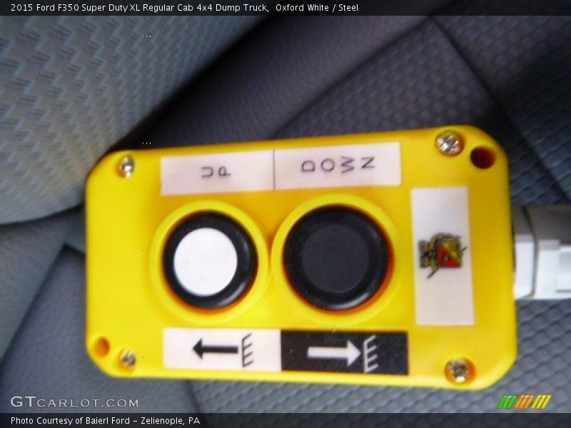 Oxford White / Steel 2015 Ford F350 Super Duty XL Regular Cab 4x4 Dump Truck