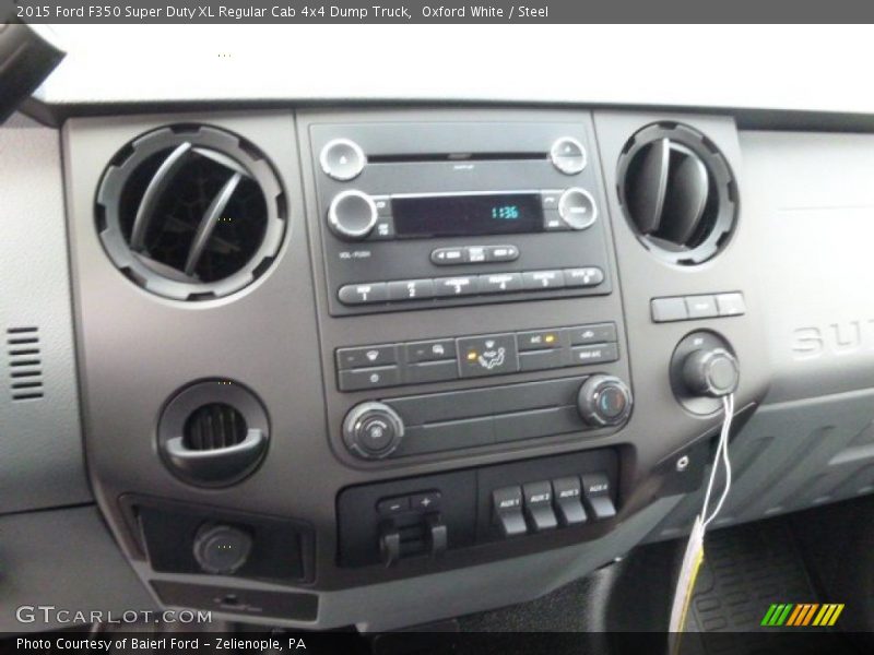 Oxford White / Steel 2015 Ford F350 Super Duty XL Regular Cab 4x4 Dump Truck