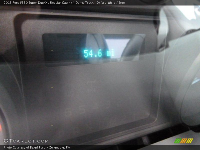 Oxford White / Steel 2015 Ford F350 Super Duty XL Regular Cab 4x4 Dump Truck