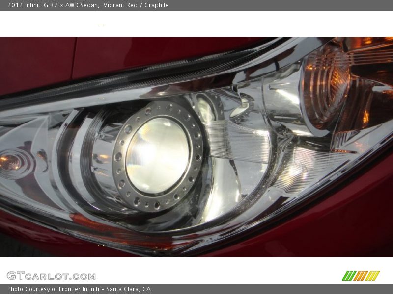 Vibrant Red / Graphite 2012 Infiniti G 37 x AWD Sedan