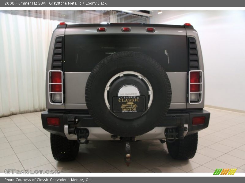 Graystone Metallic / Ebony Black 2008 Hummer H2 SUV