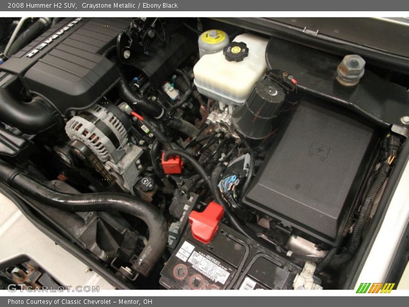 Graystone Metallic / Ebony Black 2008 Hummer H2 SUV