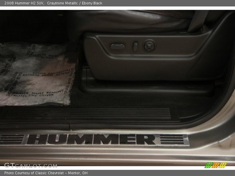 Graystone Metallic / Ebony Black 2008 Hummer H2 SUV