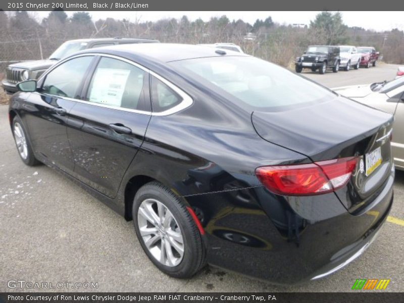 Black / Black/Linen 2015 Chrysler 200 Limited