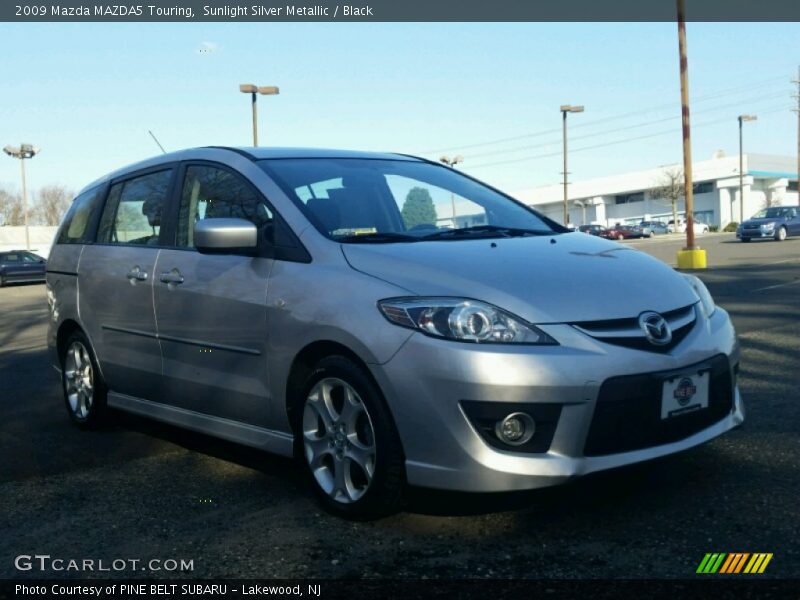 Sunlight Silver Metallic / Black 2009 Mazda MAZDA5 Touring