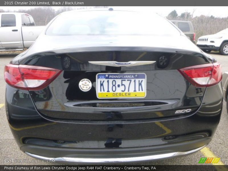 Black / Black/Linen 2015 Chrysler 200 Limited