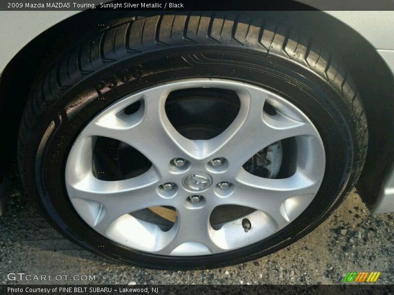 Sunlight Silver Metallic / Black 2009 Mazda MAZDA5 Touring