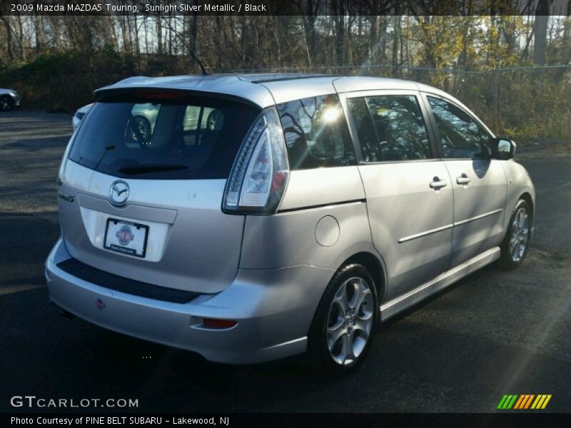 Sunlight Silver Metallic / Black 2009 Mazda MAZDA5 Touring