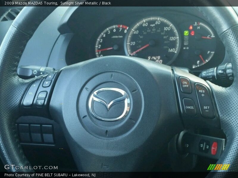 Sunlight Silver Metallic / Black 2009 Mazda MAZDA5 Touring