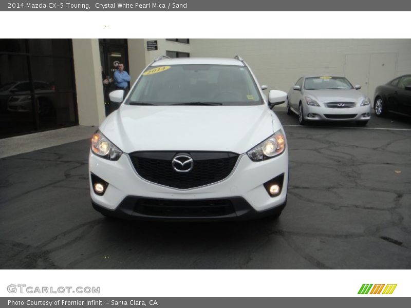 Crystal White Pearl Mica / Sand 2014 Mazda CX-5 Touring