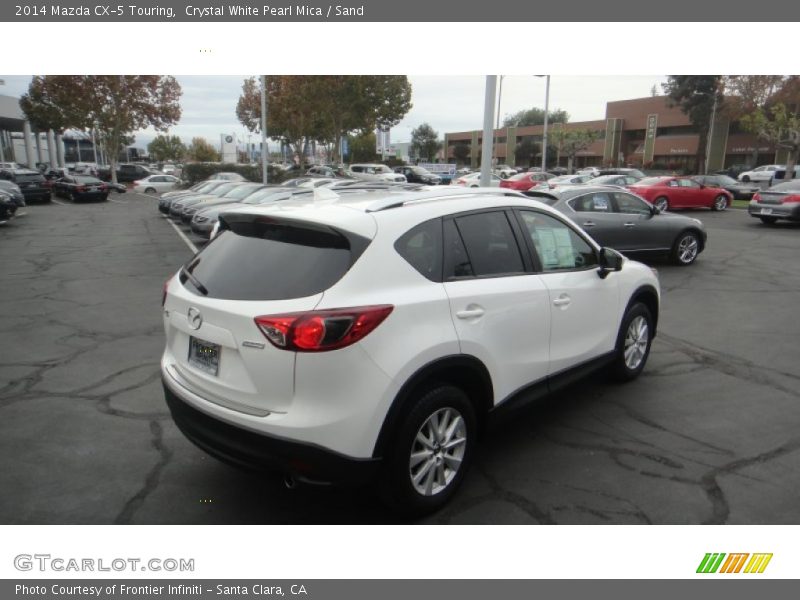 Crystal White Pearl Mica / Sand 2014 Mazda CX-5 Touring