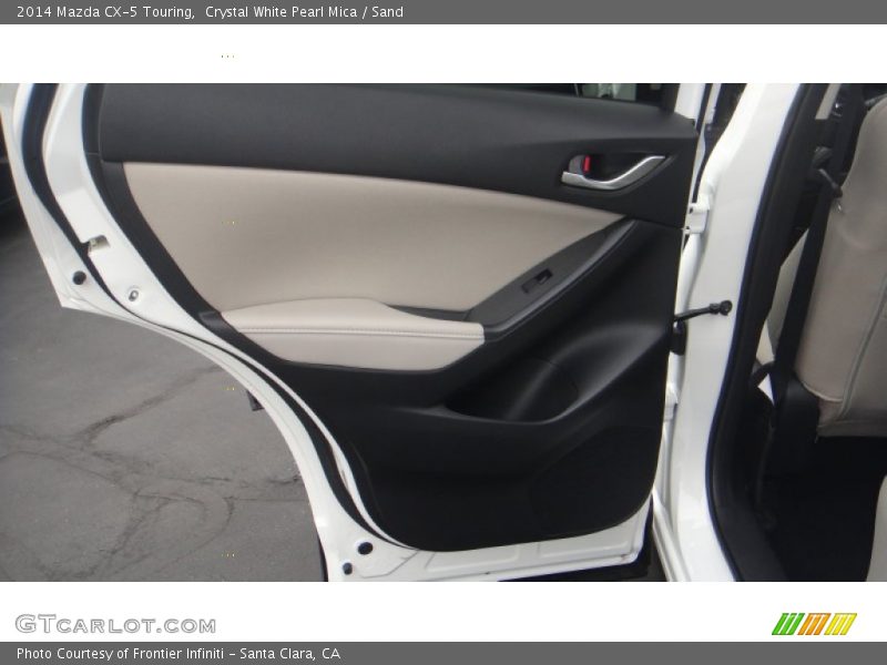 Crystal White Pearl Mica / Sand 2014 Mazda CX-5 Touring