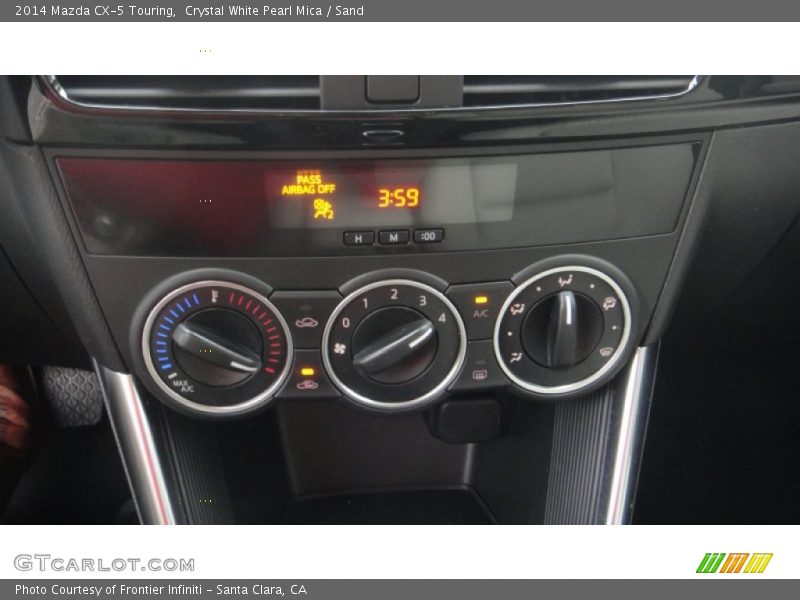 Crystal White Pearl Mica / Sand 2014 Mazda CX-5 Touring