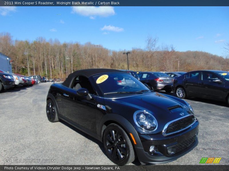 Midnight Black Metallic / Carbon Black 2013 Mini Cooper S Roadster