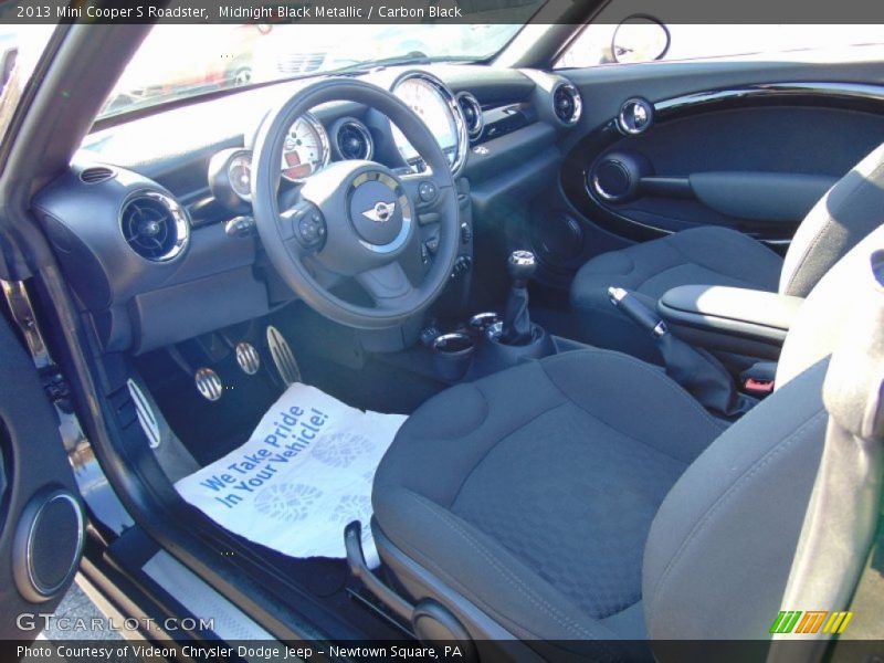 Midnight Black Metallic / Carbon Black 2013 Mini Cooper S Roadster