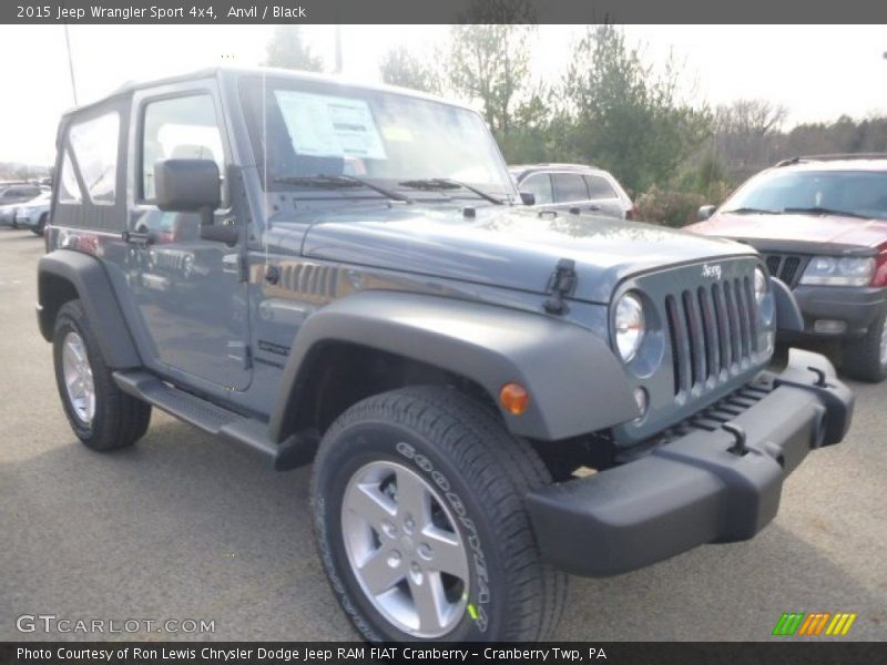 Anvil / Black 2015 Jeep Wrangler Sport 4x4
