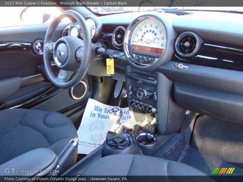 Midnight Black Metallic / Carbon Black 2013 Mini Cooper S Roadster