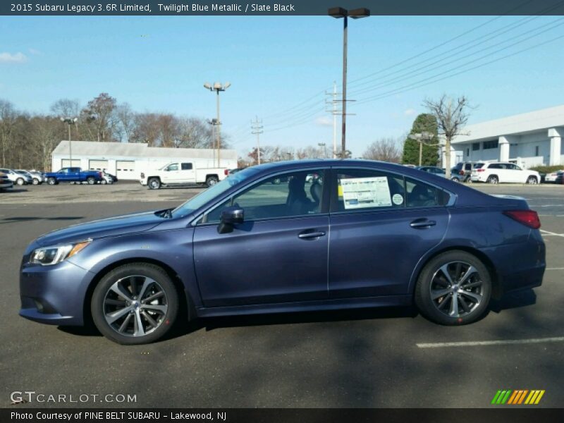 Twilight Blue Metallic / Slate Black 2015 Subaru Legacy 3.6R Limited