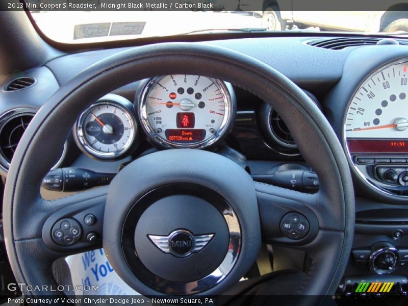 Midnight Black Metallic / Carbon Black 2013 Mini Cooper S Roadster
