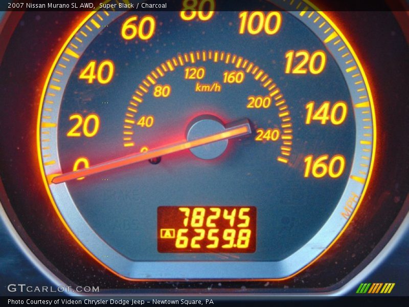 Super Black / Charcoal 2007 Nissan Murano SL AWD