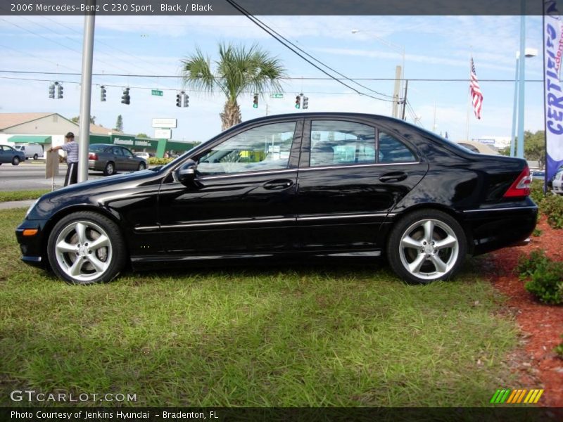 Black / Black 2006 Mercedes-Benz C 230 Sport